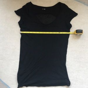 Three dots cap sleeve t shirt